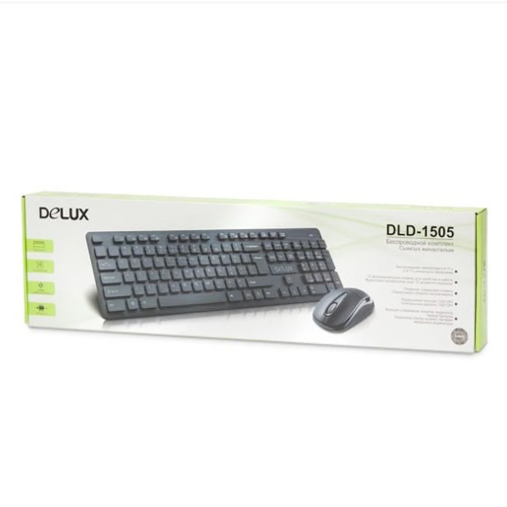 Комплект Delux DLD-1505OGB, клавиатура + мышь 2.4G — 4