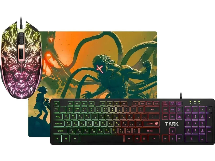 Игровой набор Defender Tark C-779, мышь+клавиатура+ковер