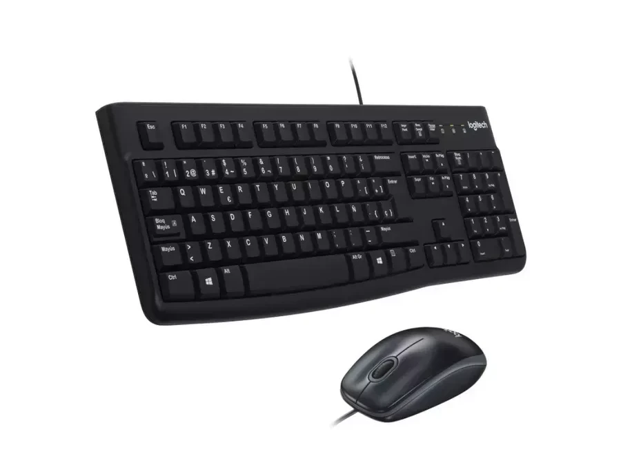Набор Logitech MK120, клавиатура + мышь оптическая, черный