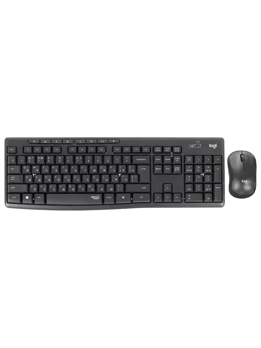 Комплект Logitech MK295, клавиатура + мышь, беспроводной