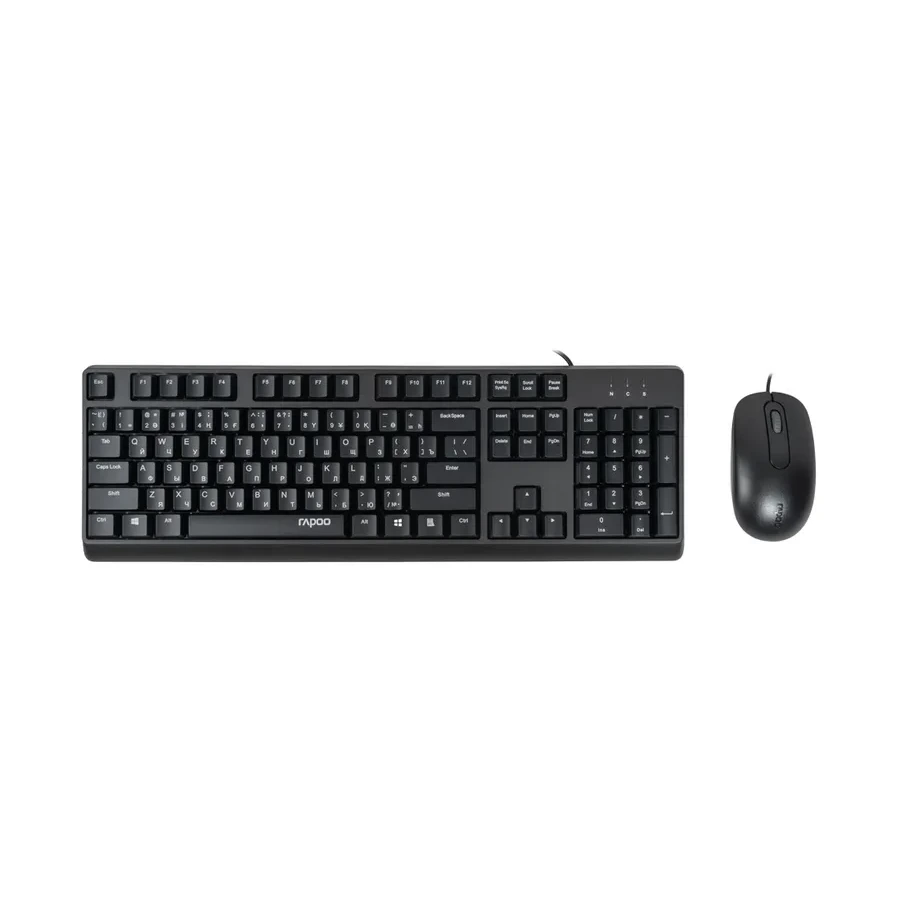 Комплект Rapoo X130PRO, USB 1000DPI защита от пролива
