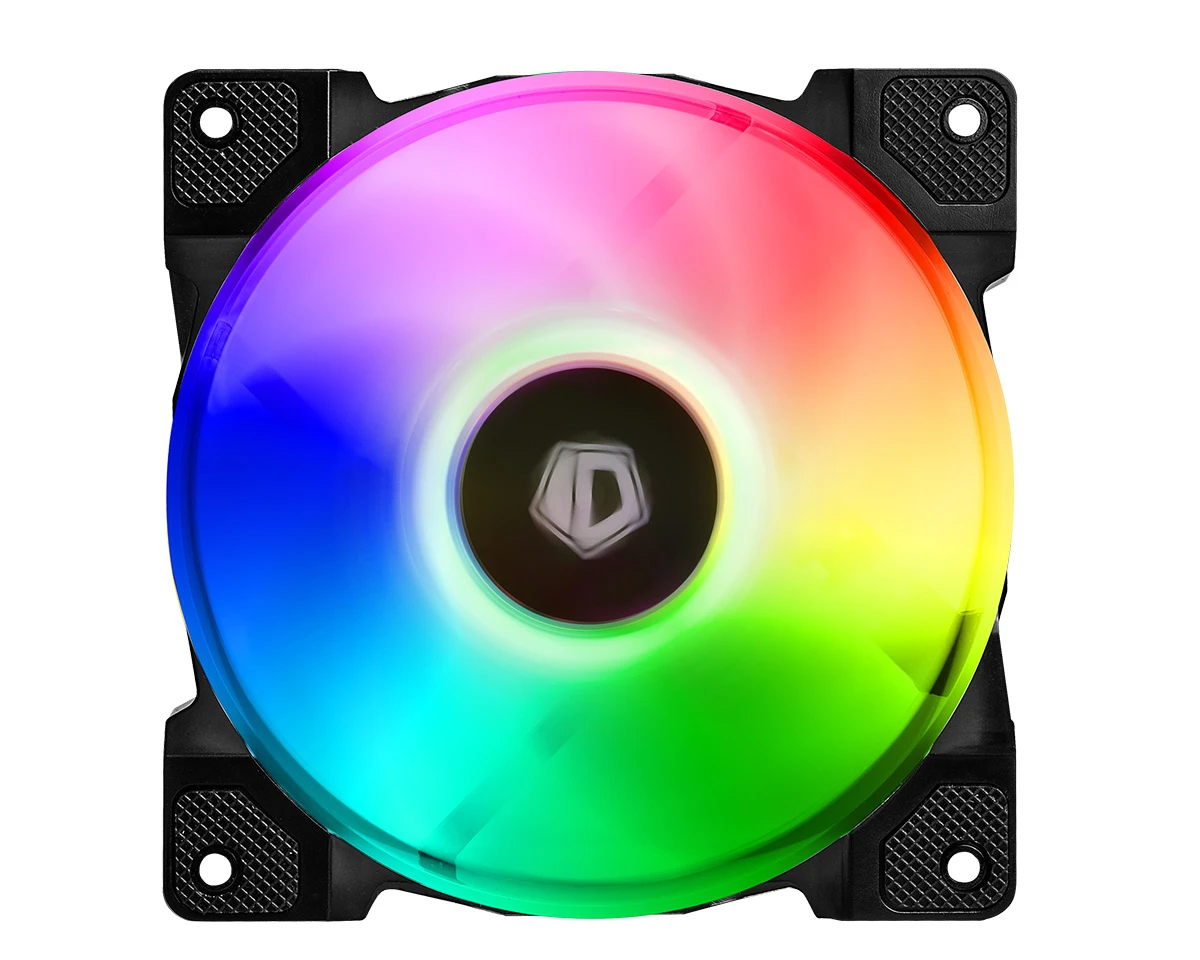 Комплект вентиляторов для корпуса ID-Cooling DF-12025-ARGB-TRIO, 12cm, Black-White — 2