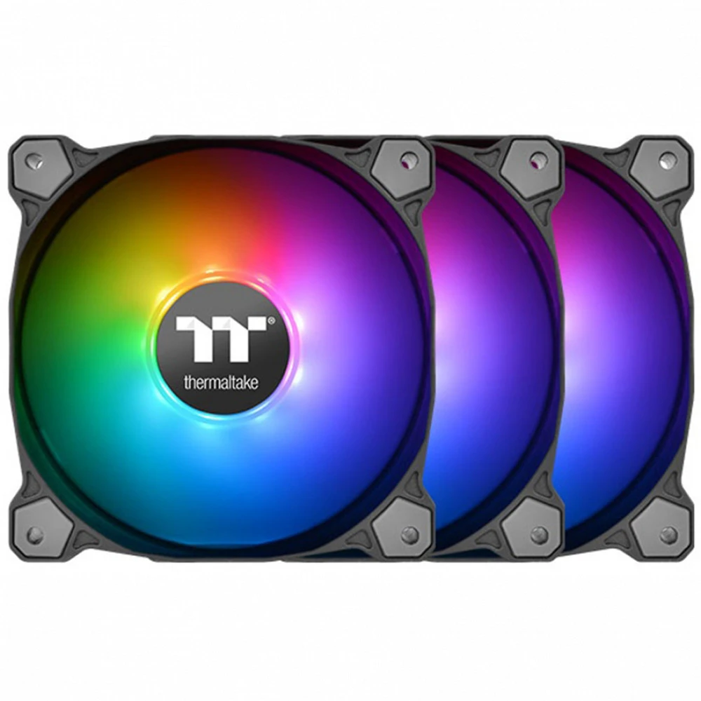 Комплект вентиляторов для корпуса Thermaltake Pure 12 ARGB Sync TT Premium, 12cm, Black