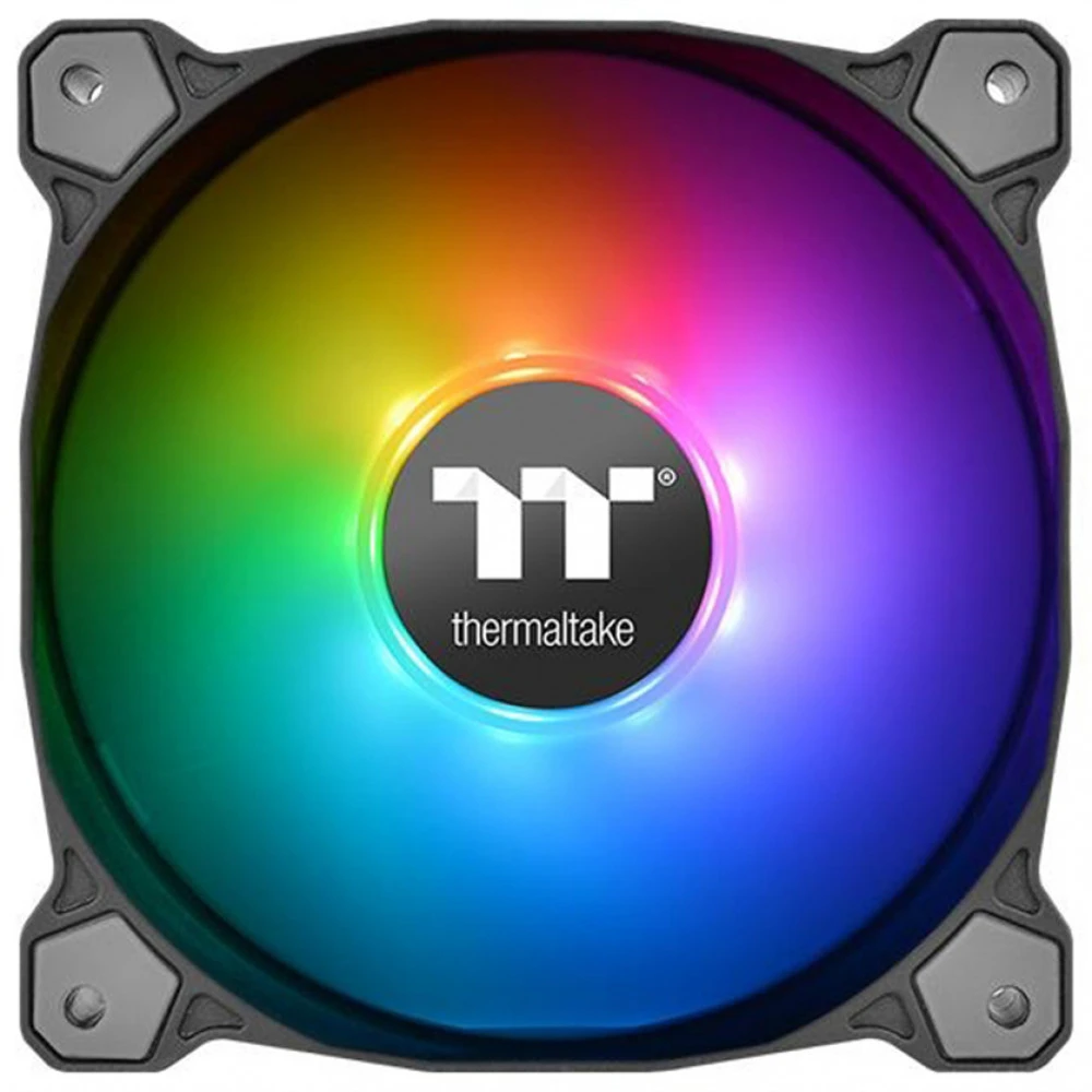 Комплект вентиляторов для корпуса Thermaltake Pure 12 ARGB Sync TT Premium, 12cm, Black — 2