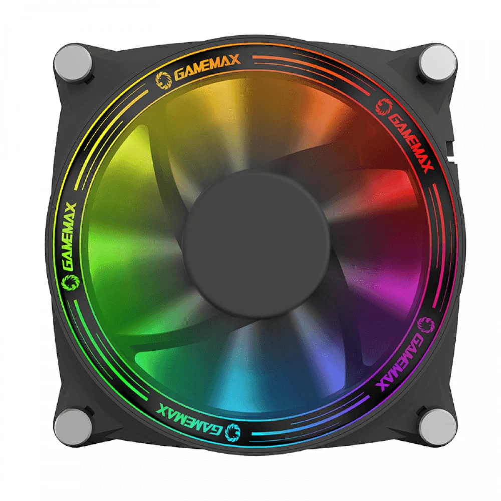 Комплект вентиляторов для корпуса GameMax RB300 Vortex RGB, 12cm, Black — 2