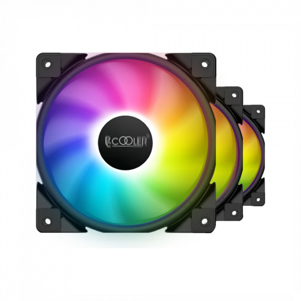 Комплект вентиляторов для корпуса PCCooler Halo ARGB 3-in-1 Kit, Black