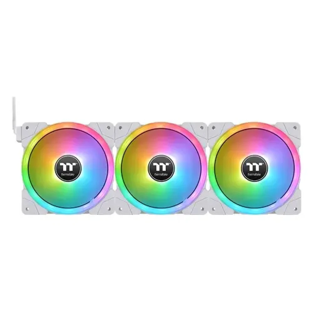 Комплект вентиляторов для корпуса Thermaltake Swafan EX12 RGB, 12cm, White — 3