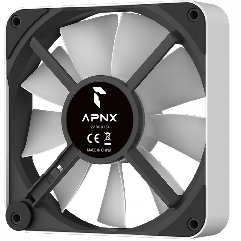 Вентилятор для корпуса AeroCool APNX FP2-120 ARGB PWM, 12cm, White — 2