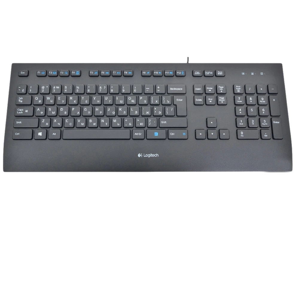 Клавиатура LOGITECH K280e, USB, проводная, черная — 4