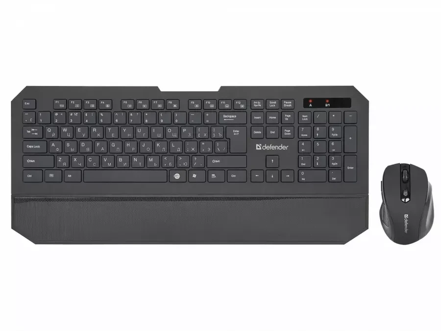 Клавиатура и мышь Defender Berkeley C-925 Nano, беспроводная, черная