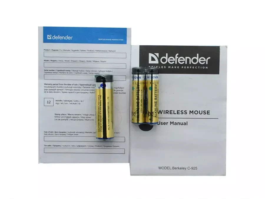 Клавиатура и мышь Defender Berkeley C-925 Nano, беспроводная, черная — 4