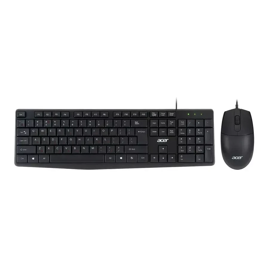 Клавиатура и мышь Acer OMW141, USB, черные