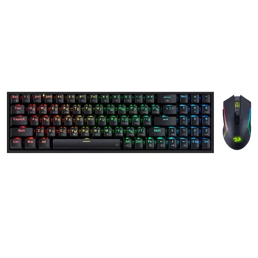 Клавиатура + mouse, USB,Redragon S136, BT/2.4G, Black (72158)