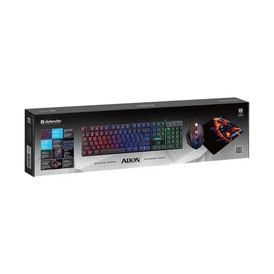 Клавиатура + mouse+pad, USB, Defender Alion GS-987, black (52987) — 5
