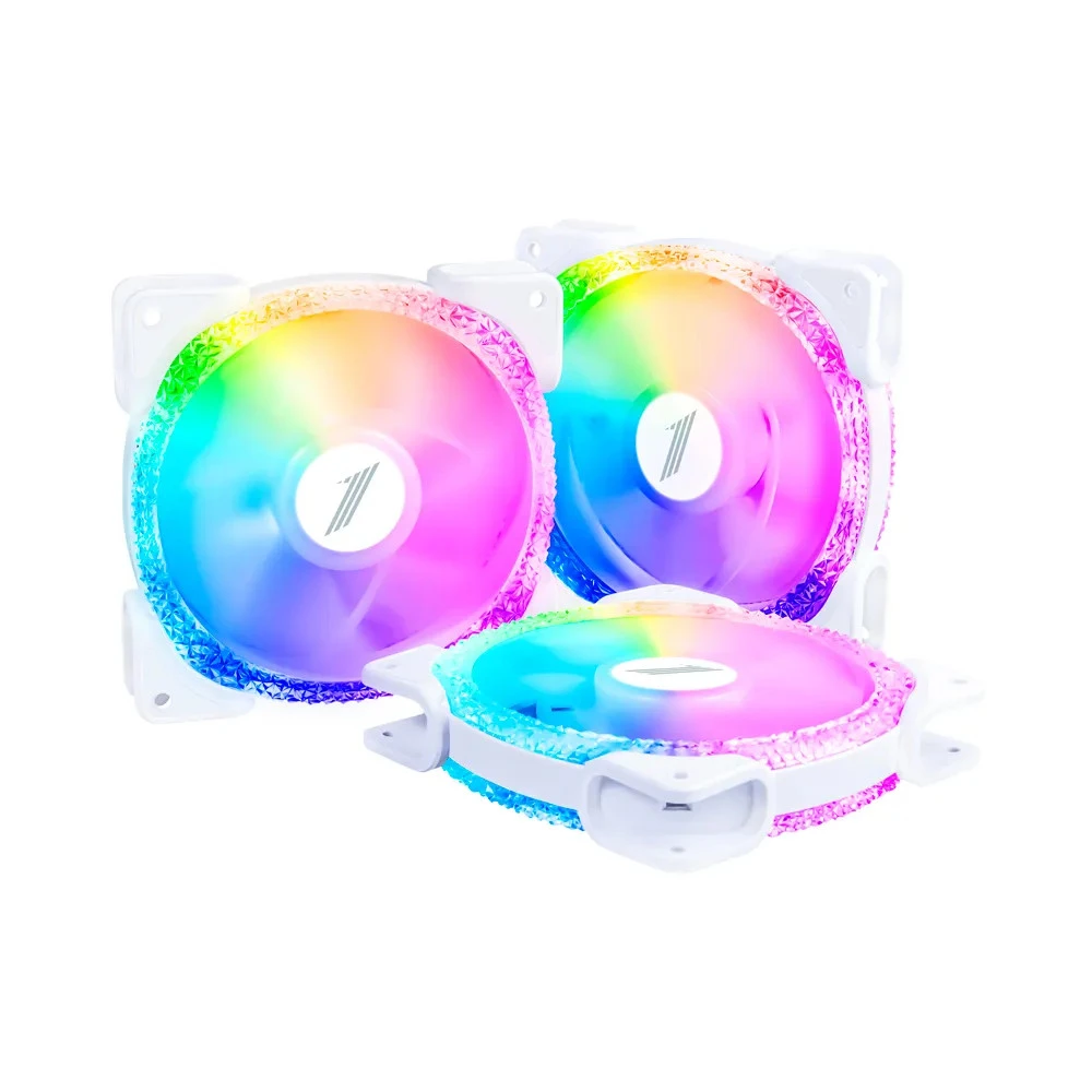 Комплект вентиляторов для корпуса 1Stplayer FIREMOON M1-D-W COMBO, 12cm, White — 3