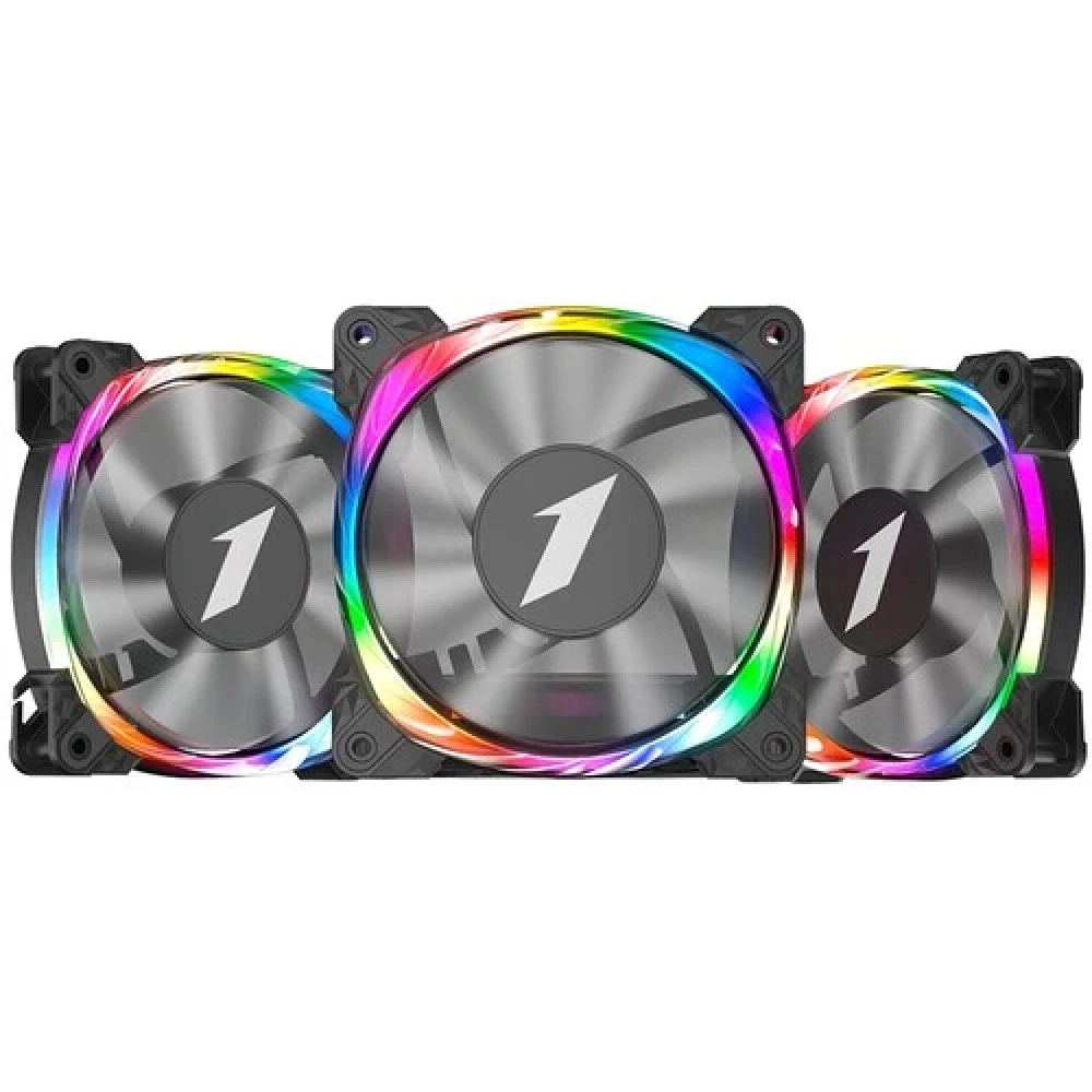 Комплект вентиляторов для корпуса 1Stplayer FIREMOON M3 COMBO, 12cm, Black