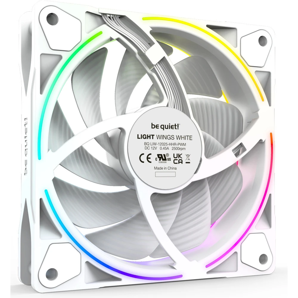 Комплект вентиляторов для корпуса bequiet! Light Wings PWM high-speed, 3x12cm, White — 2