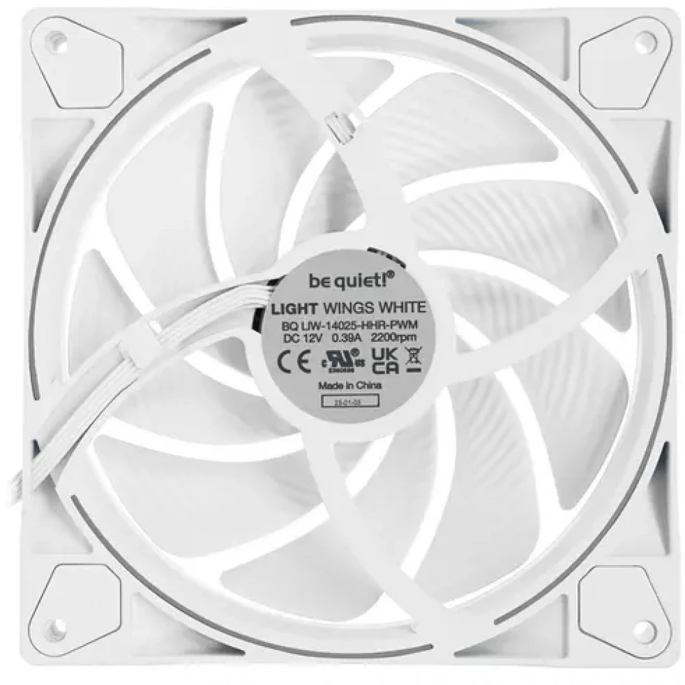 Комплект вентиляторов для корпуса bequiet! Light Wings PWM high-speed, 3x14cm, White — 5
