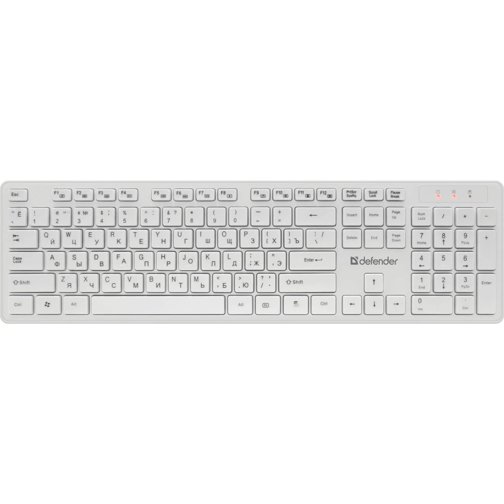 Клавиатура Defender Auckland C-987, White, USB + мышь, Wireless, Multimedia, Optical, 1600dpi — 4