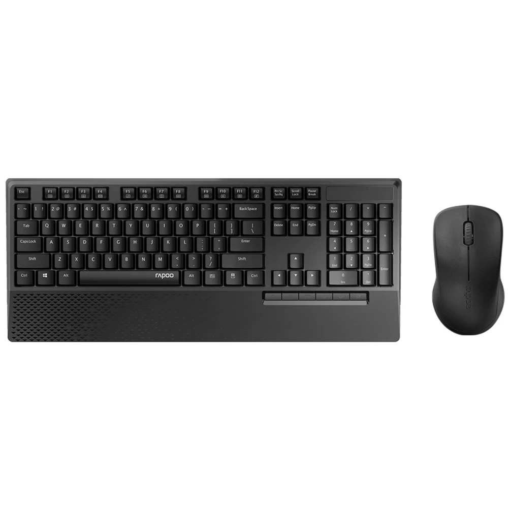 Клавиатура Rapoo X1960, Wireless, Multimedia, 1xAA, 1xAA, optical, 1000dpi, 2.4GHz, Black, + мышь — 5