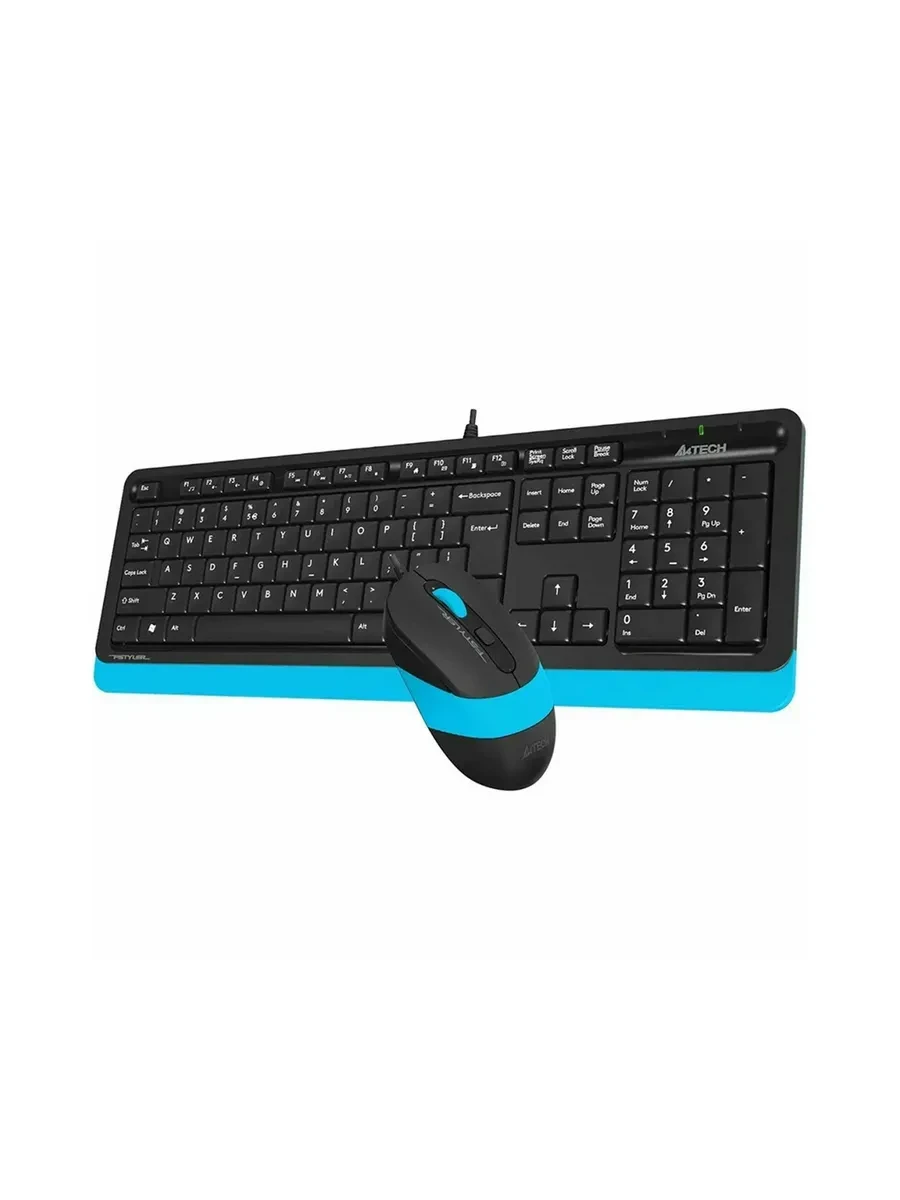 Клавиатура A4Tech Fstyler F1010, Blue, Multimedia,Optical, 1600dpi, USB + мышь — 2