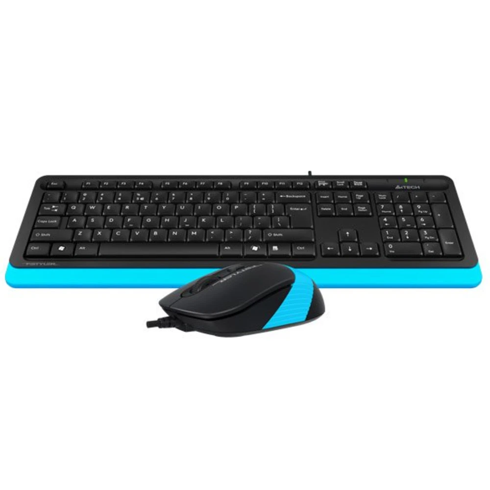 Клавиатура A4Tech Fstyler F1010, Blue, Multimedia,Optical, 1600dpi, USB + мышь — 5