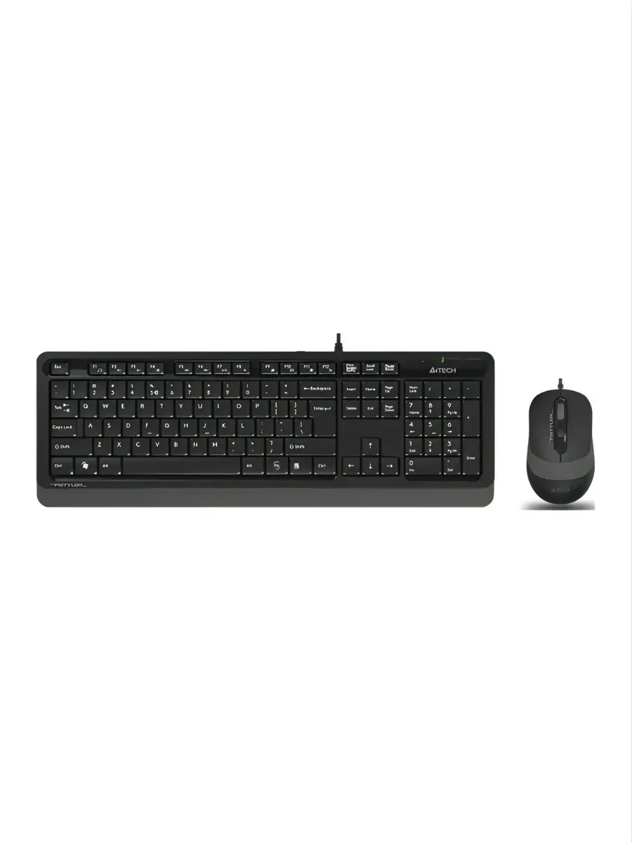 Клавиатура A4Tech Fstyler F1010, Grey, Multimedia, 1600dpi, Optical, USB + мышь — 4