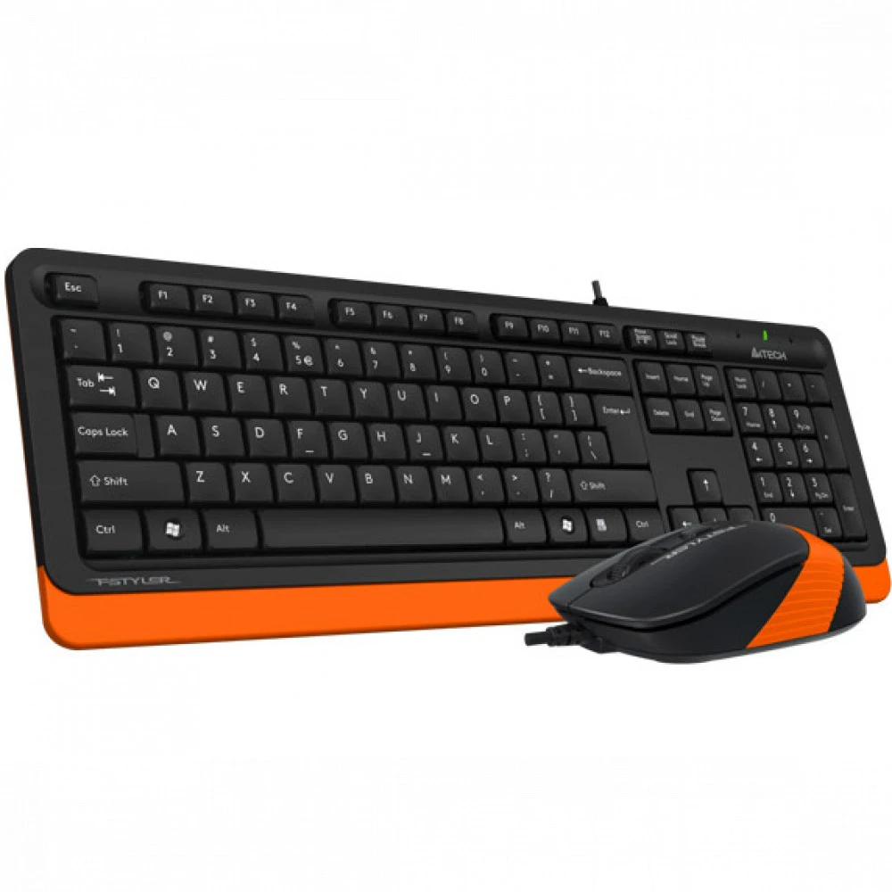 Клавиатура A4Tech Fstyler F1010, Orange, USB + мышь — 5