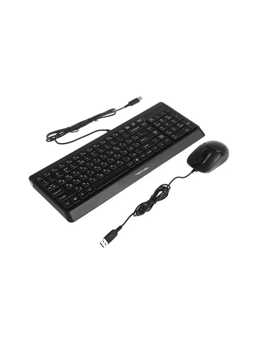 Клавиатура A4Tech Fstyler F1512S, Black, USB + мышь, Optical, 1200dpi — 2