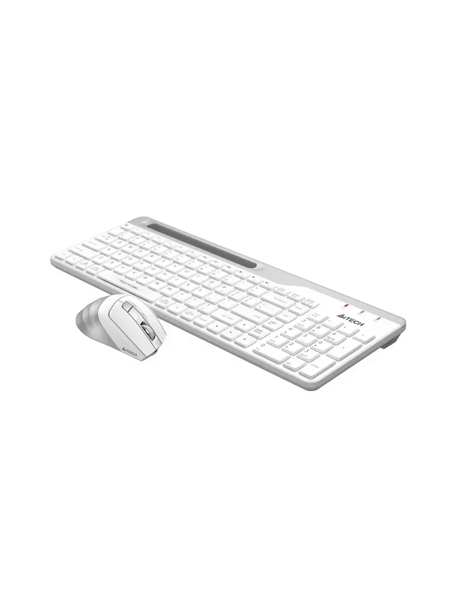 Клавиатура A4Tech Fstyler FB2535C, Icy White + мышь, Wireless, Multimedia, 1xAA, BT, USB — 2
