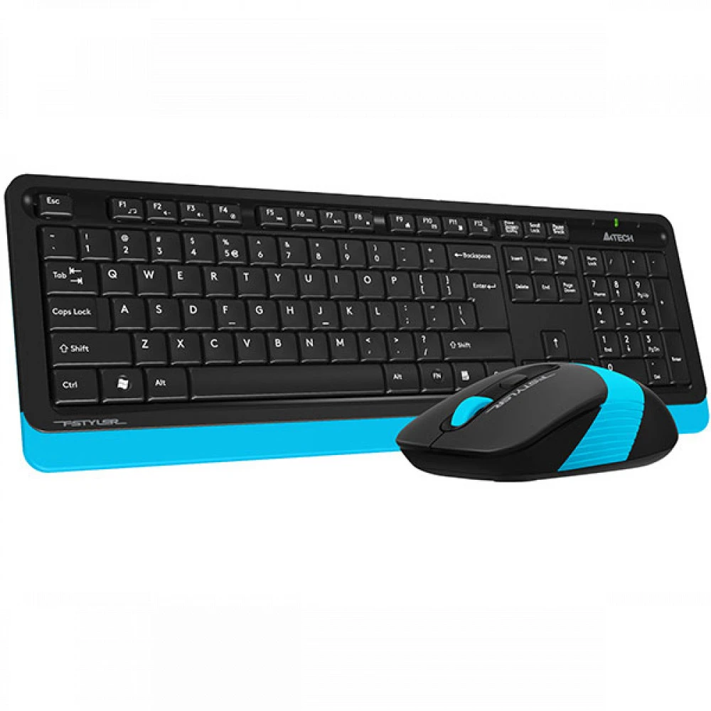 Клавиатура A4Tech Fstyler FG1010, Blue, Multimedia,Optical, 2000dpi, USB + мышь — 4