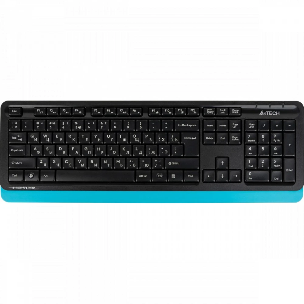 Клавиатура A4Tech Fstyler FG1010, Blue, Multimedia,Optical, 2000dpi, USB + мышь — 5