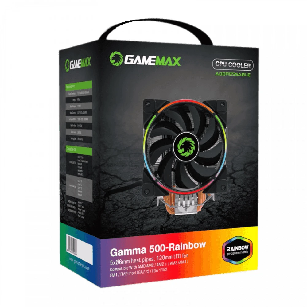 Кулер GameMax Gamma 500 Rainbow — 5