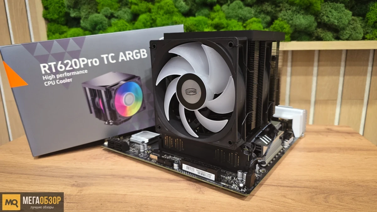 Вентилятор для процессора PCCooler RT620Pro TC ARGB BK TDP 265W 4pin 1851/1700/1200/115x/AM5/AM4 Чер