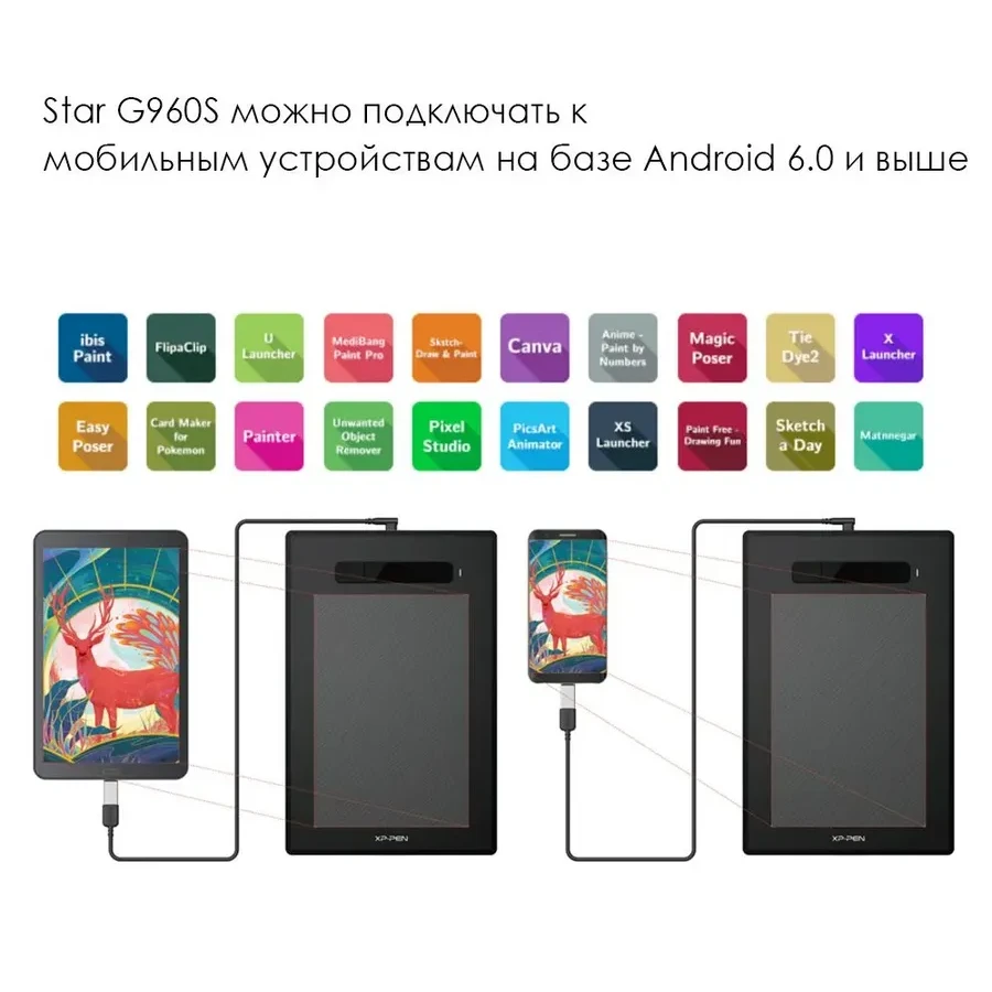 Графический планшет XP-Pen Star G960S PLUS — 5
