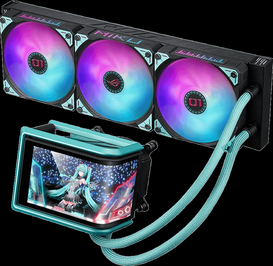 Система водяного охлаждения ASUS ROG RYUO IV 360 ARGB Hatsune Miku Edition, Black