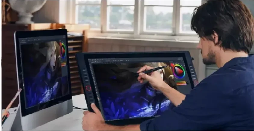 Графический планшет XP-Pen Artist 24 Pro, 20.7"x11.6", беспроводное перо, подставка, USB — 5