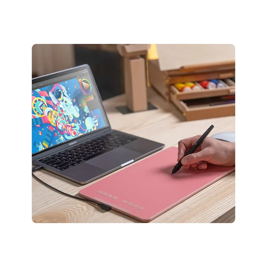 Графический планшет XP-Pen Deco 01 (V3) pink — 2