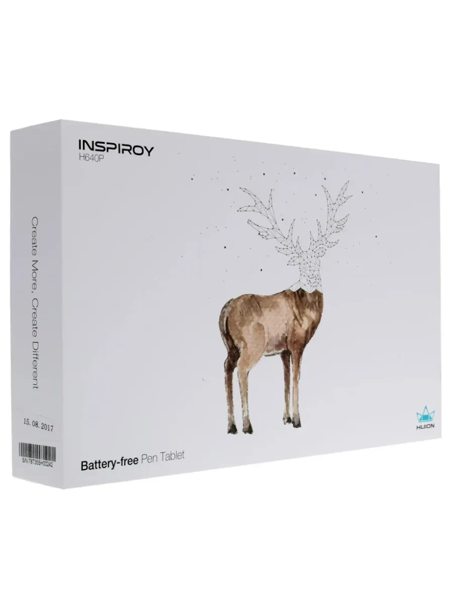 Графический планшет Huion INSPIROY H640P, 6.3"x3.9", беспроводное перо, USB — 5