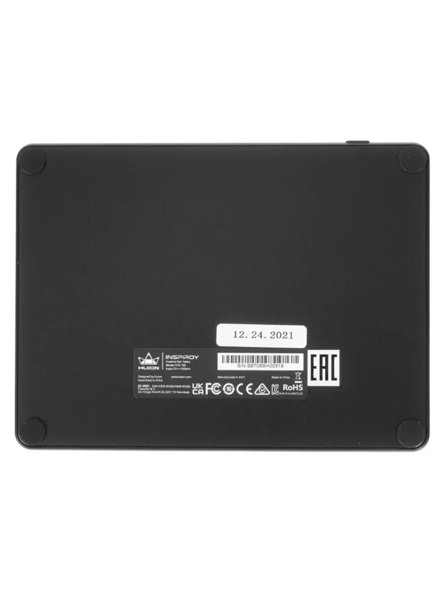 Графический планшет Huion Inspiroy RTE-100, 4.8"x3", беспроводное перо, microUSB — 3