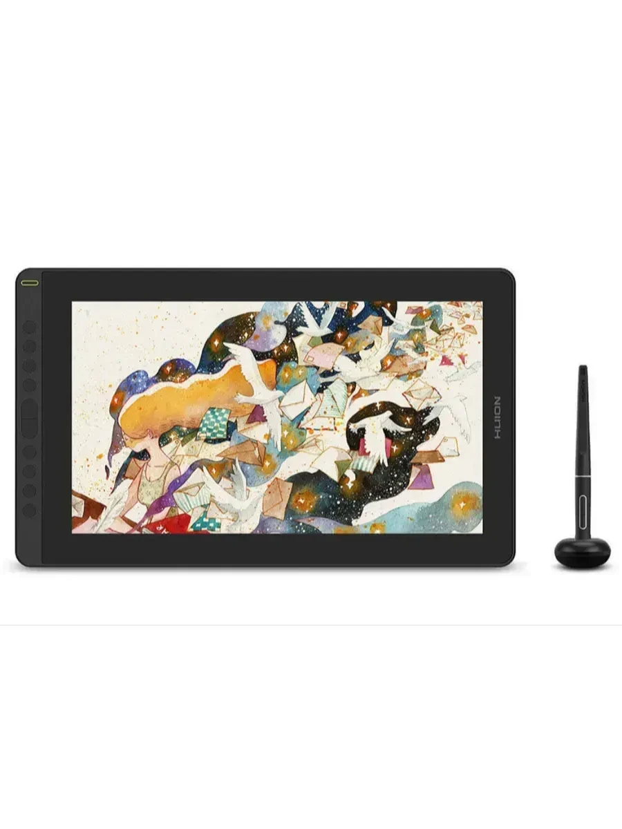 Графический планшет Huion Kamvas 16, 13.6"x7.6", беспроводное перо, подставка — 2