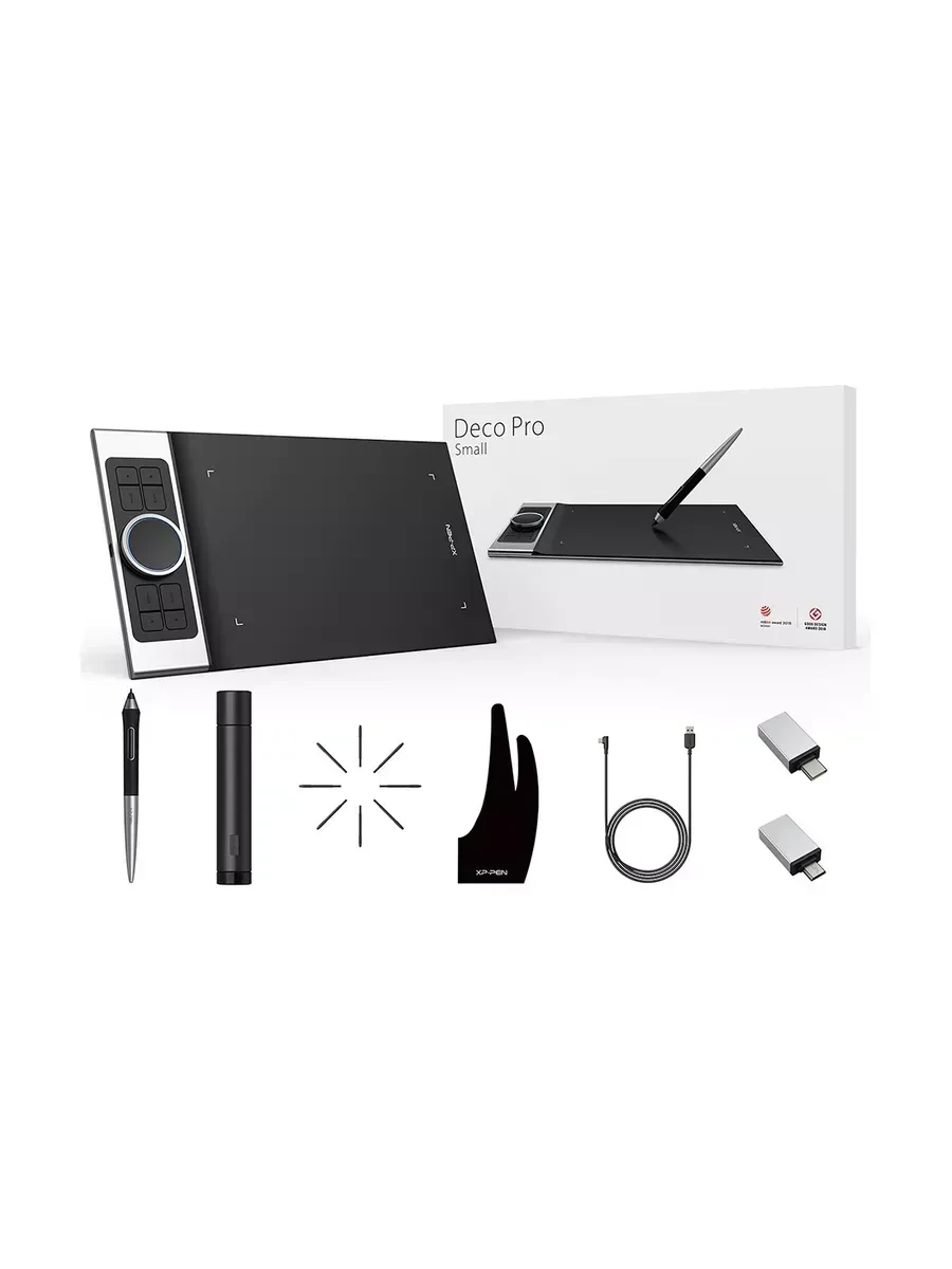 Графический планшет XP-Pen Deco Pro Small, 9"x5", беспроводное перо, USB — 2