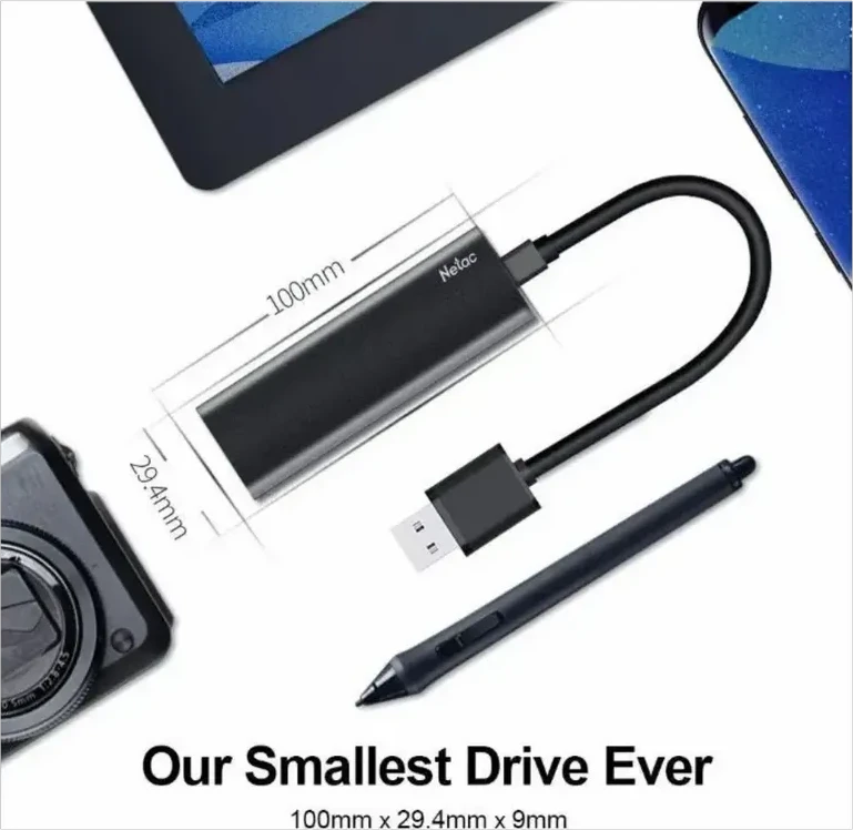 Disk Netac Z SLIM, 500GB, чёрный — 4