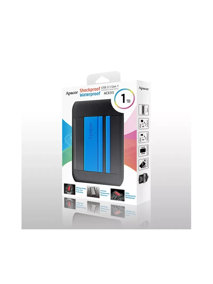 Disk Apacer AC633, 1TB, 2.5", синий — 3