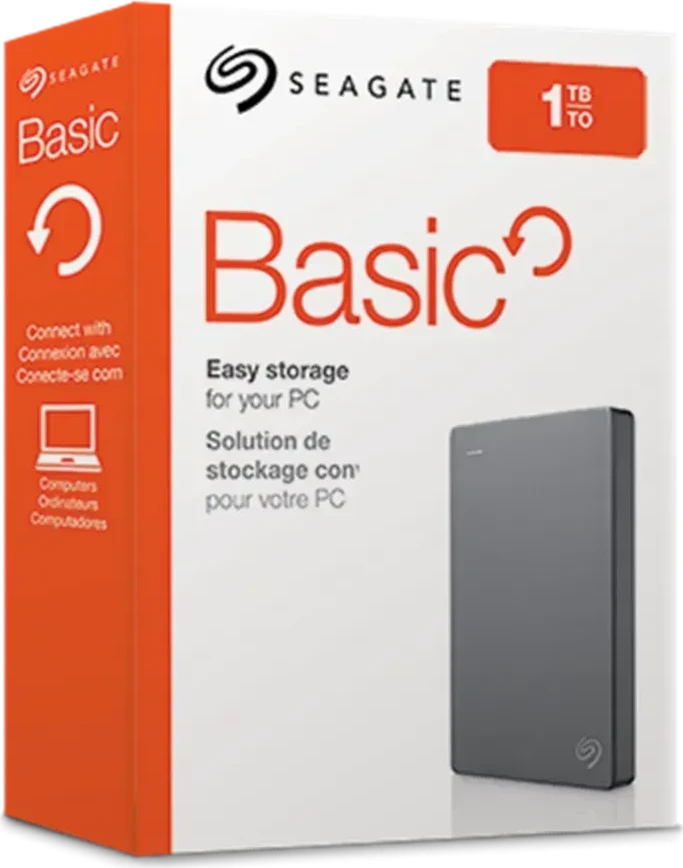 Внешний накопитель Tashqi disk Seagate Basic 1TB USB 3.0 Grey — 4