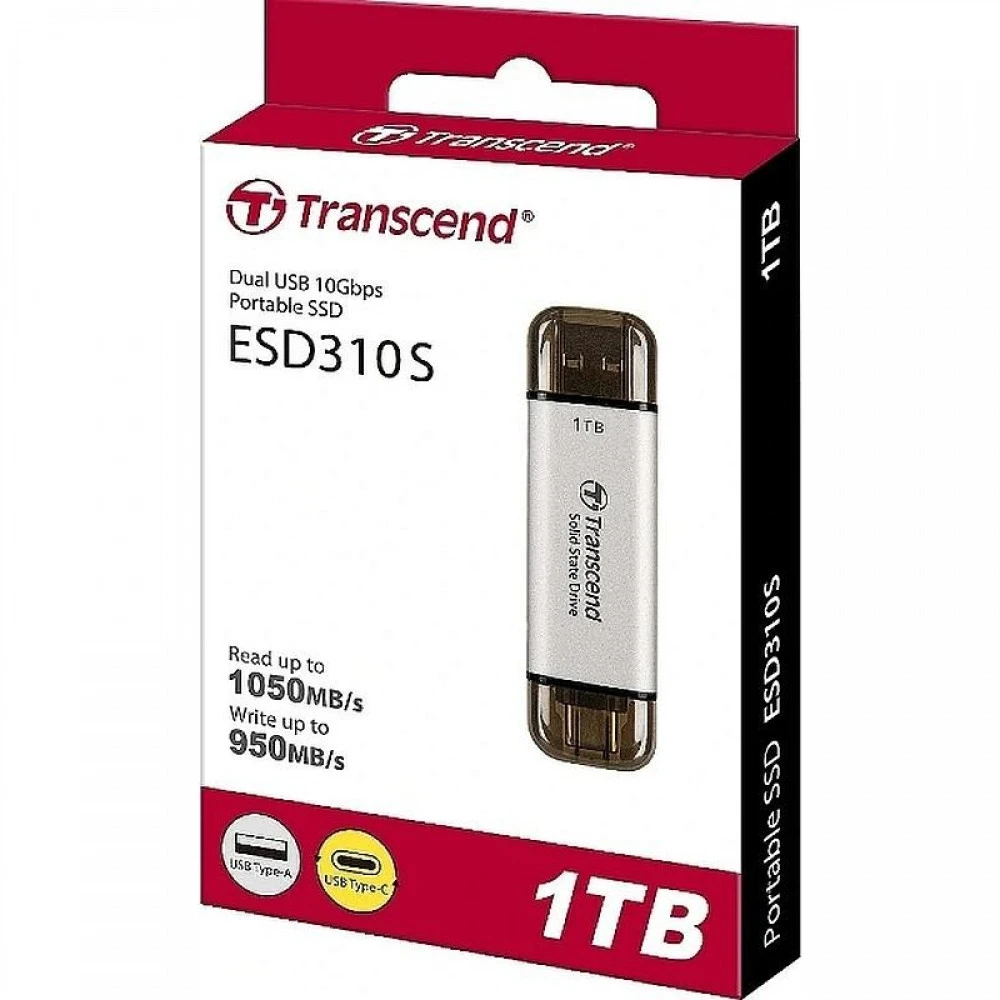 Внешний накопитель SSD Transcend, 1TB, SATA — 5