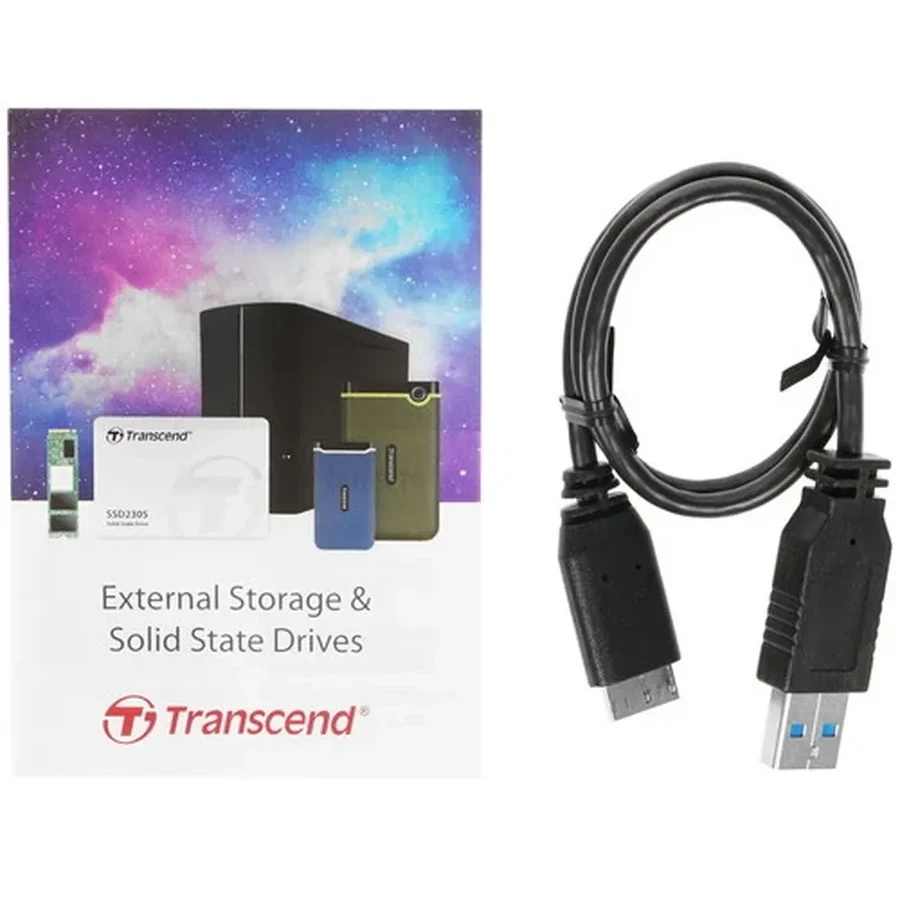 Внешний жесткий диск 2,5 4TB Transcend TS4TSJ25M3S серый — 3