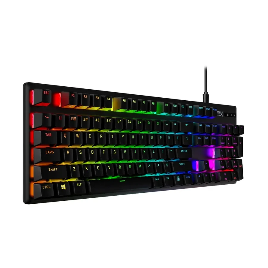Игровая клавиатура HyperX Alloy Origins PBT, механическая, HyperX Red switch, USB, RGB, чёрный
