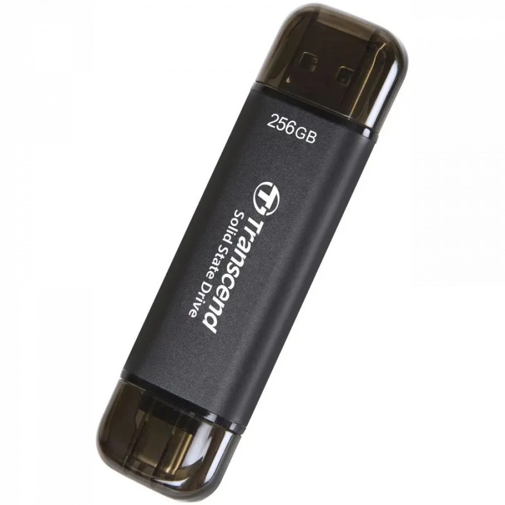 Внешний накопитель USB Type-C SSD External 256GB, Transcend ESD310C, read 1050Mb/s, write 950Mb/s, Black