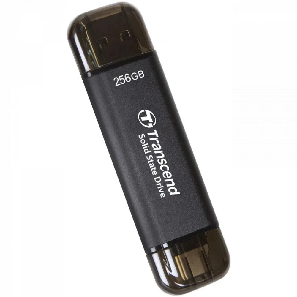 Внешний накопитель USB Type-C SSD External 256GB, Transcend ESD310C, read 1050Mb/s, write 950Mb/s, Black — 3